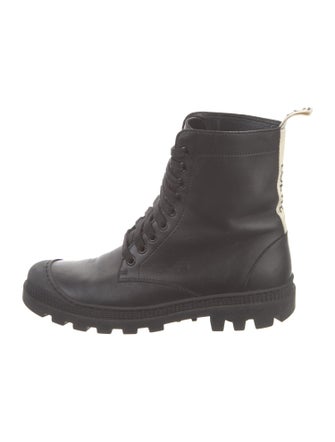 Loewe Leather Combat Boots