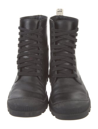Loewe Leather Combat Boots