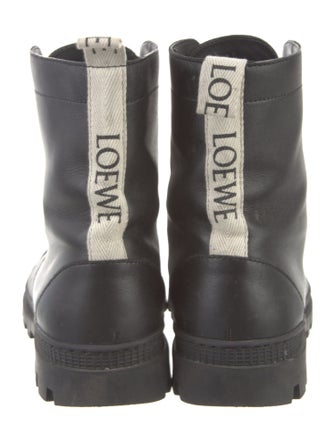 Loewe Leather Combat Boots