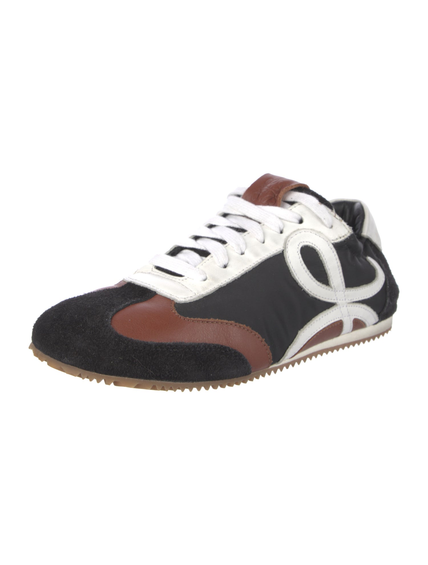 Loewe Leather Printed Athletic Sneakers