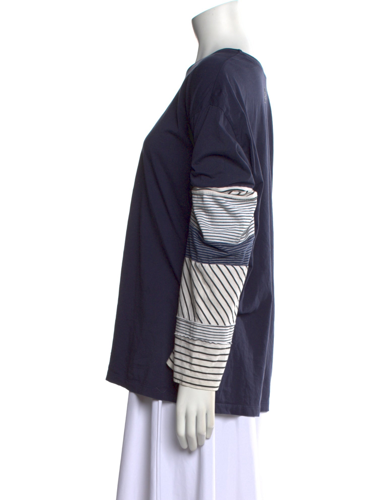 Loewe Striped Mock Neck Top