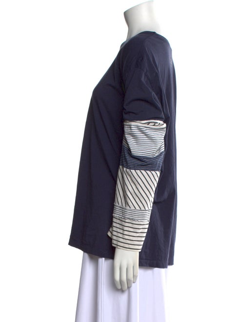 Loewe Striped Mock Neck Top