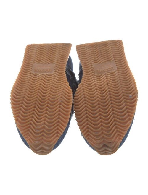 Loewe Denim Colorblock Pattern Athletic Sneakers