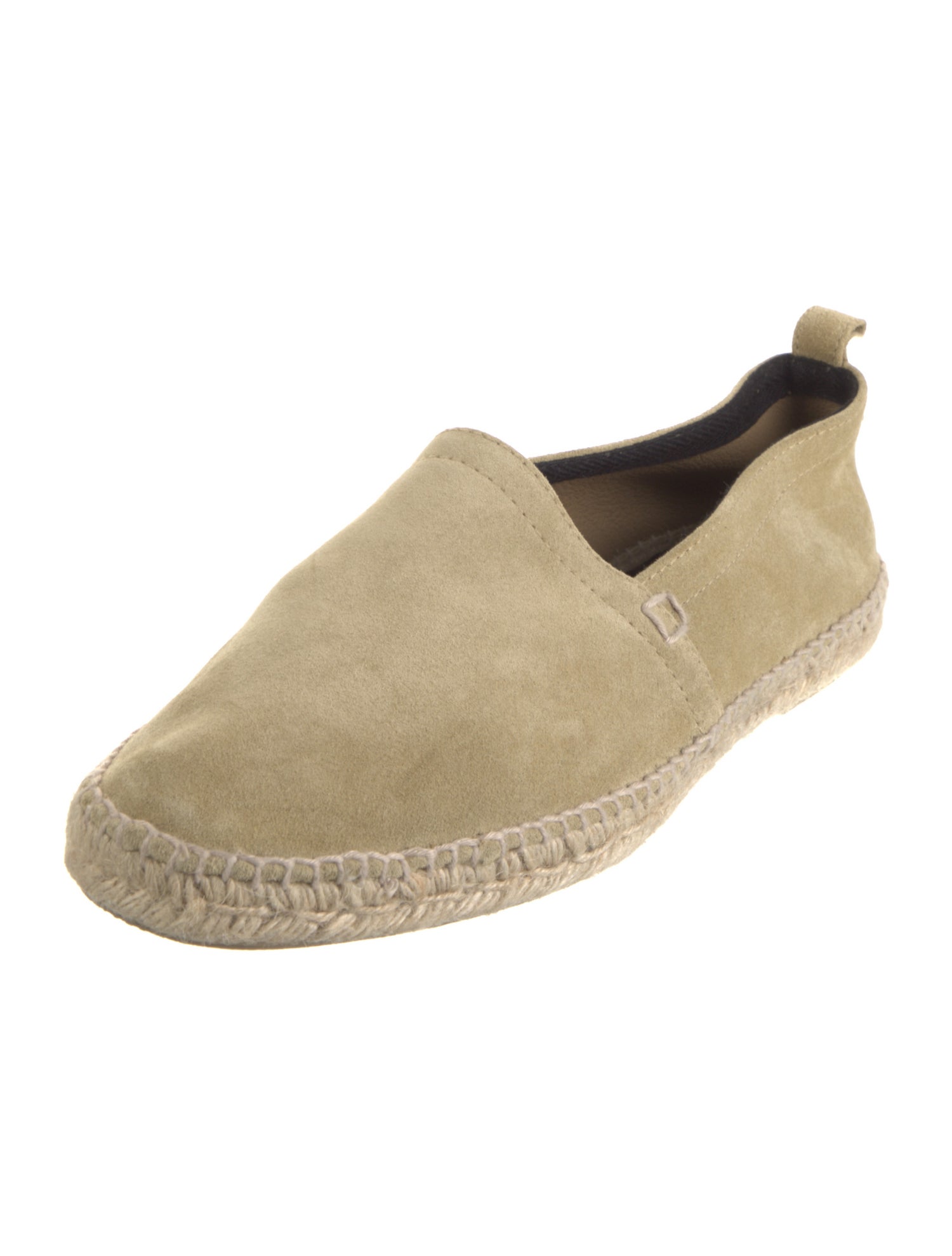 Loewe Suede Whipstitch Trim Loafers