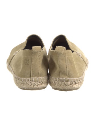 Loewe Suede Whipstitch Trim Loafers