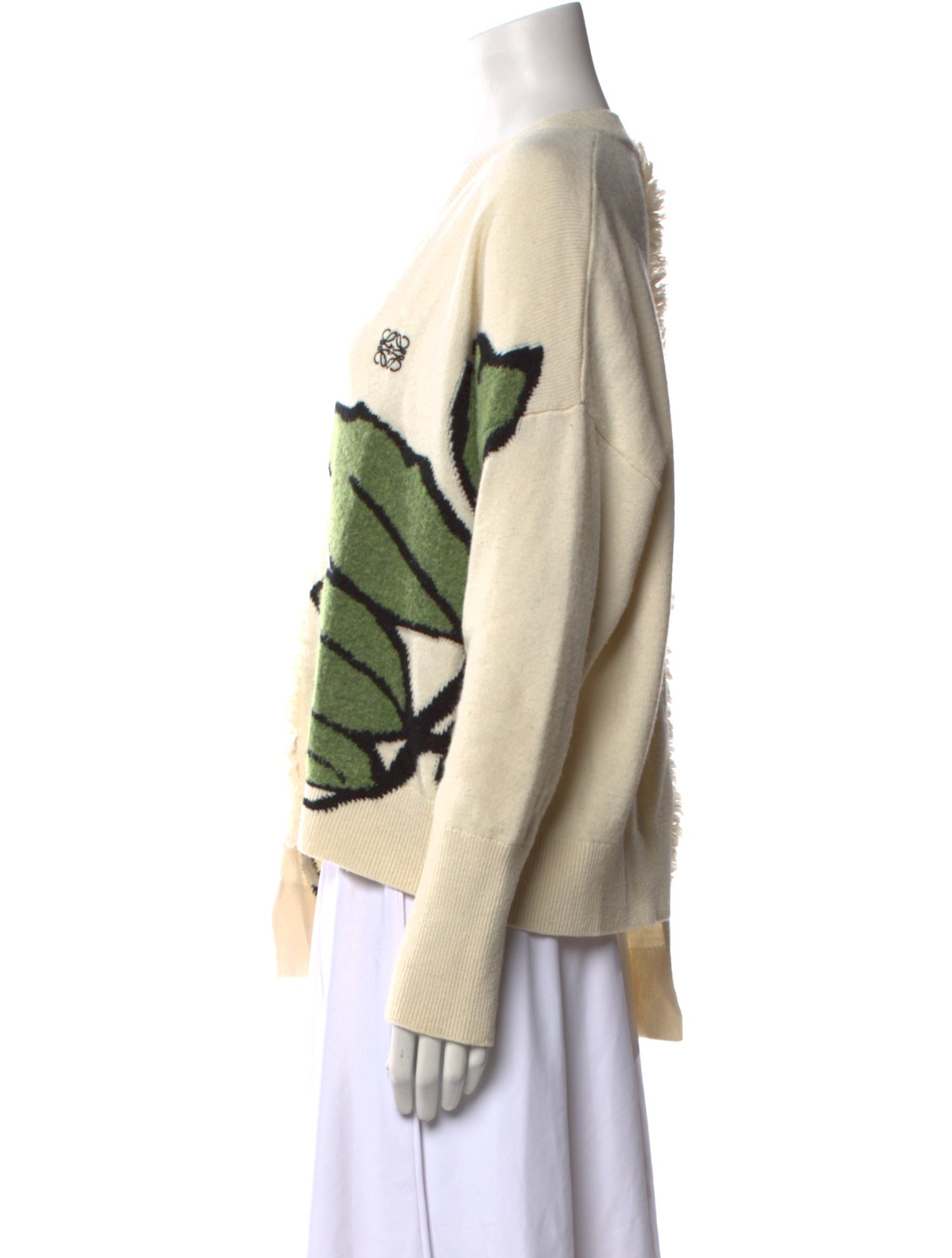 トップス 00s MIU MIU Wool Ghost Bicolor Knitwear Miu Miu Wool Ghost Sweater - Knitwear, Clothing - MIU81229