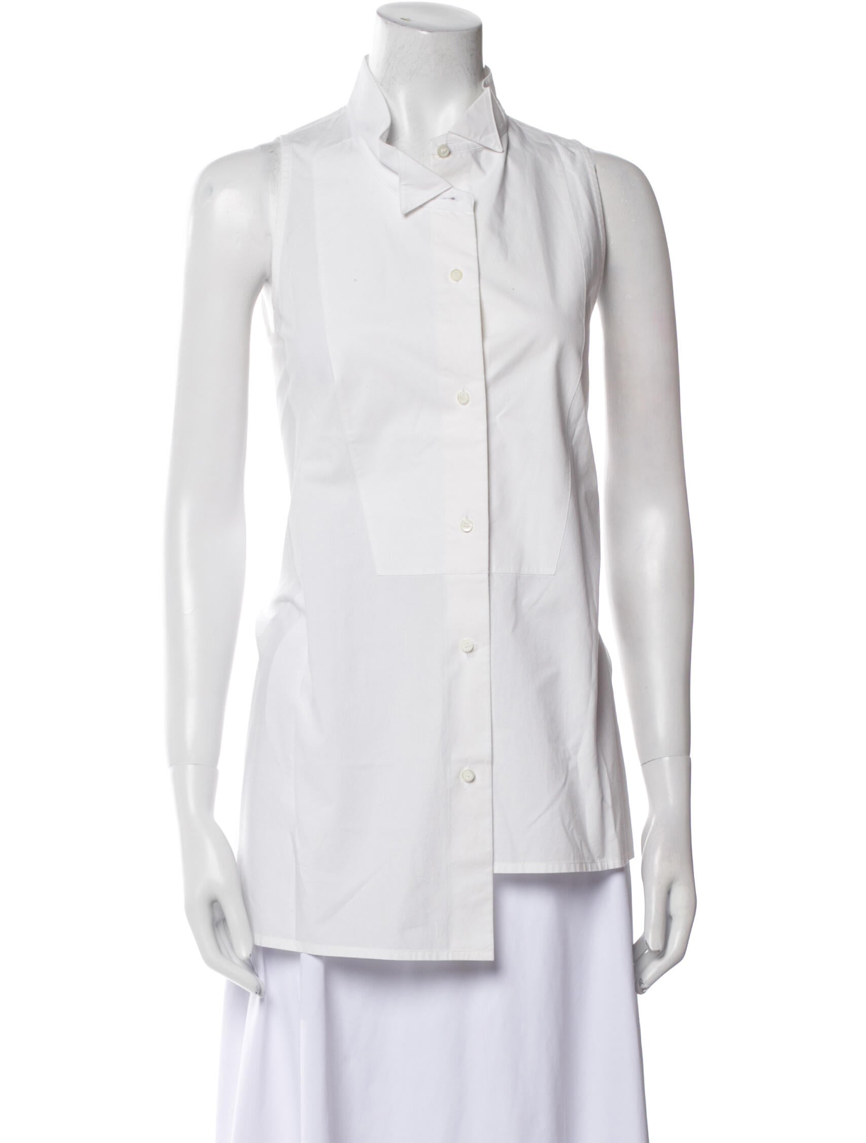 Loewe Sleeveless Button-Up Top