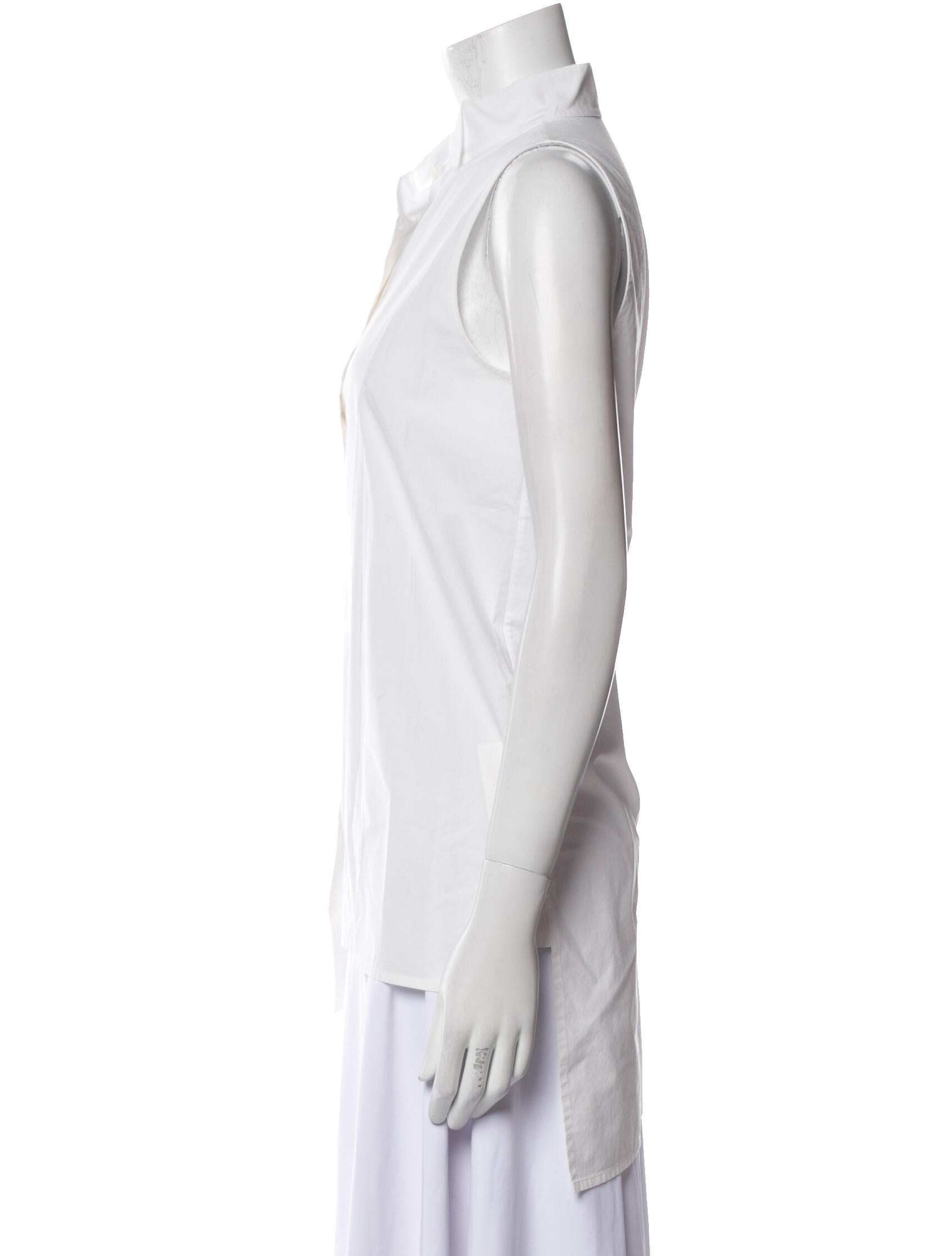 Loewe Sleeveless Button-Up Top