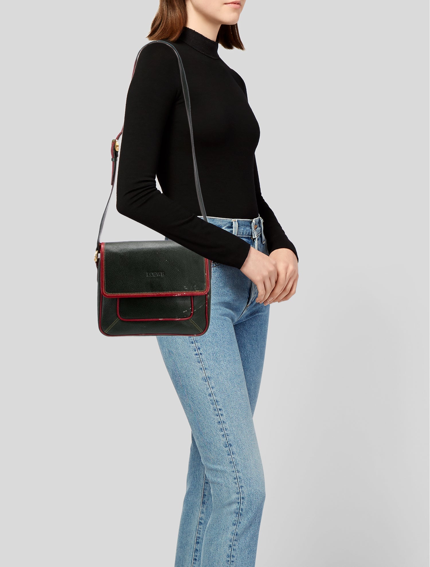 Loewe Leather Messenger Bag