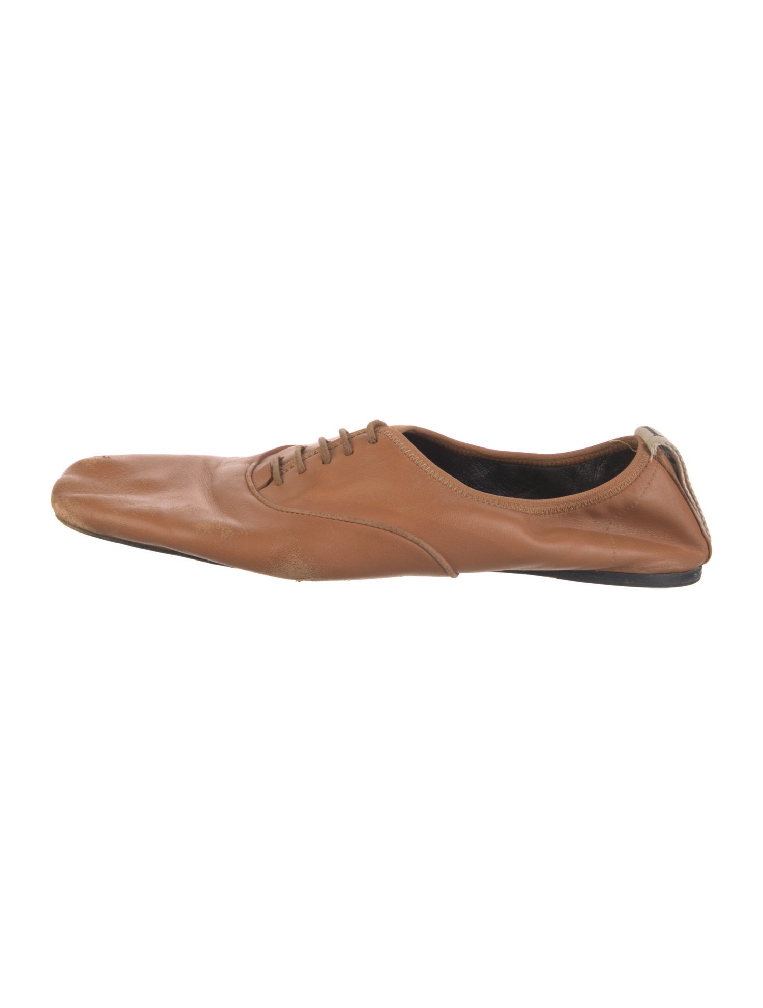 Loewe Signature Logo Leather Ballet Flats