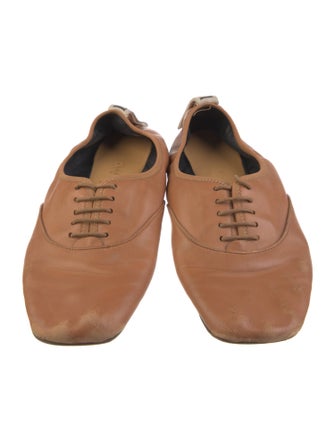 Loewe Signature Logo Leather Ballet Flats