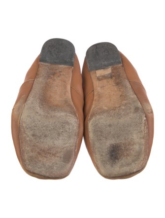 Loewe Signature Logo Leather Ballet Flats