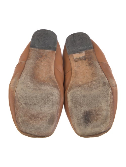 Loewe Signature Logo Leather Ballet Flats