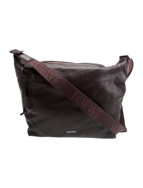 Loewe Leather Cubi crossbody bag in supple grained calfskin Medium 2024