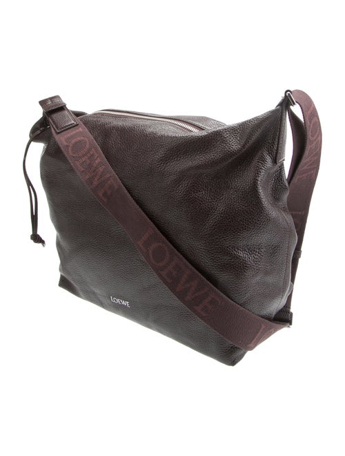 Loewe Leather Cubi crossbody bag in supple grained calfskin Medium 2024