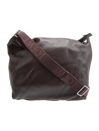 Loewe Leather Cubi crossbody bag in supple grained calfskin Medium 2024