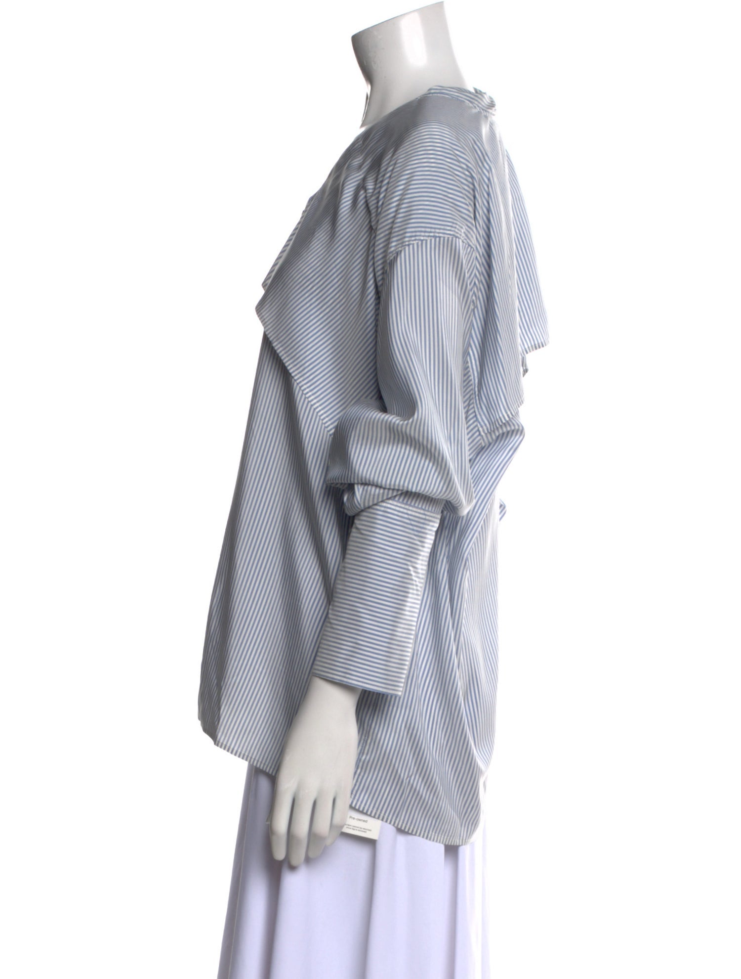 Loewe Striped Silk Button-Up Top