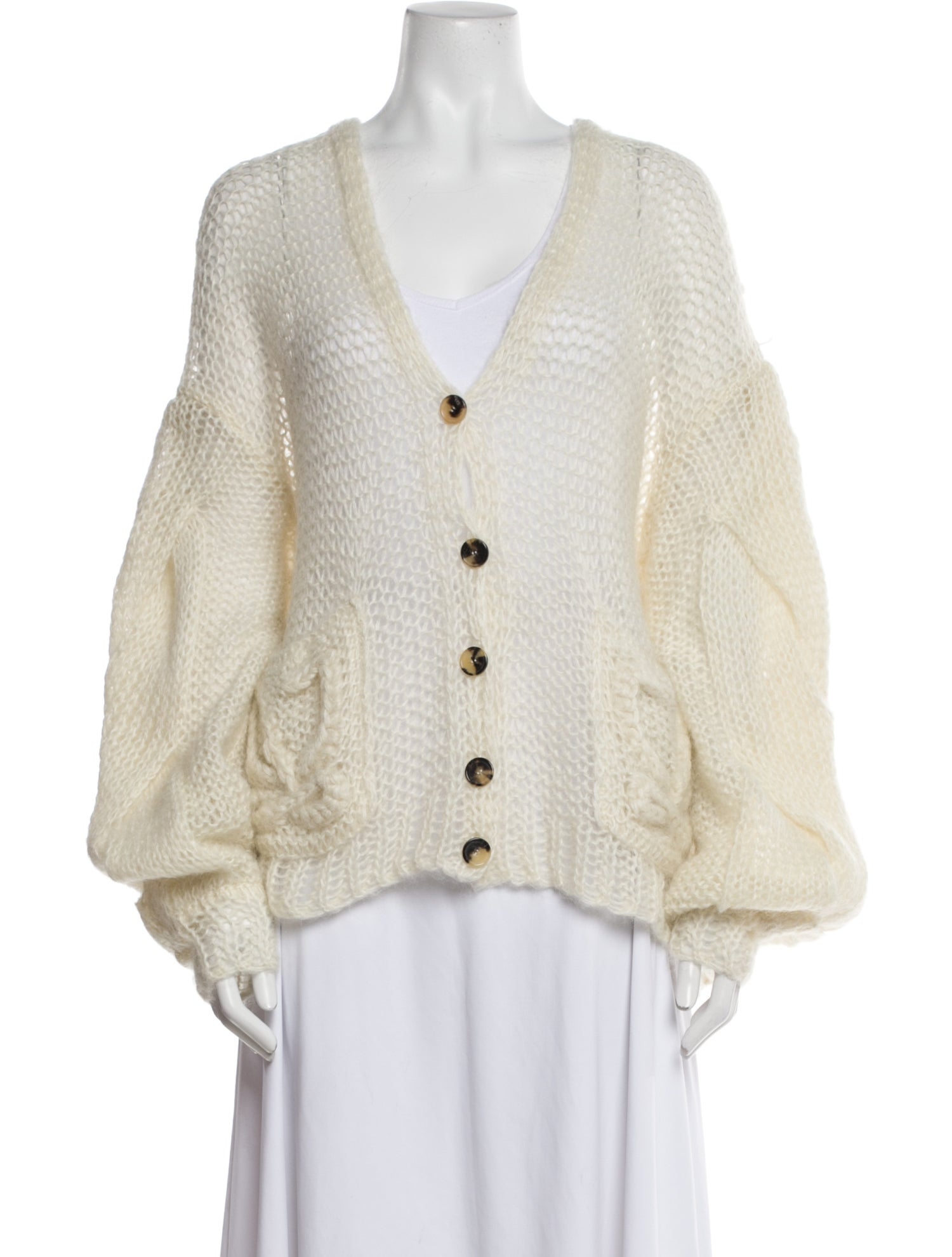 Loewe Mohair Open Front Sweater