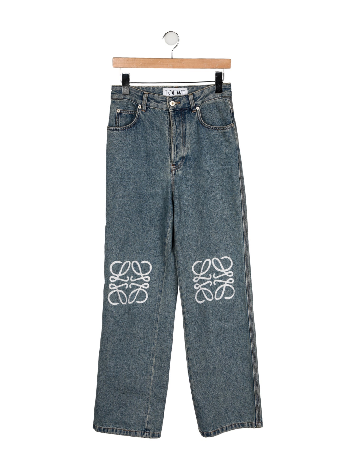 Loewe High-Rise Straight Leg Jeans