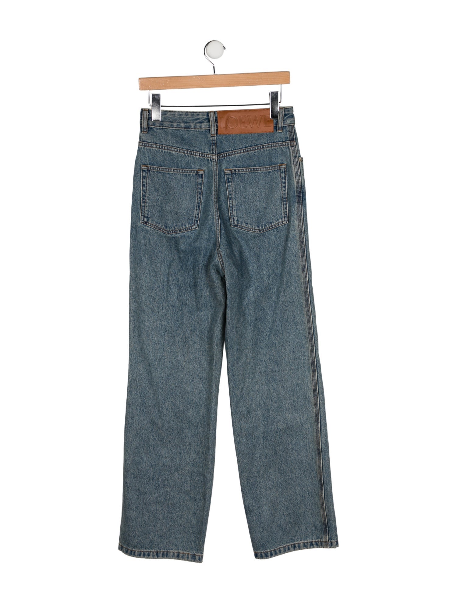 Loewe High-Rise Straight Leg Jeans