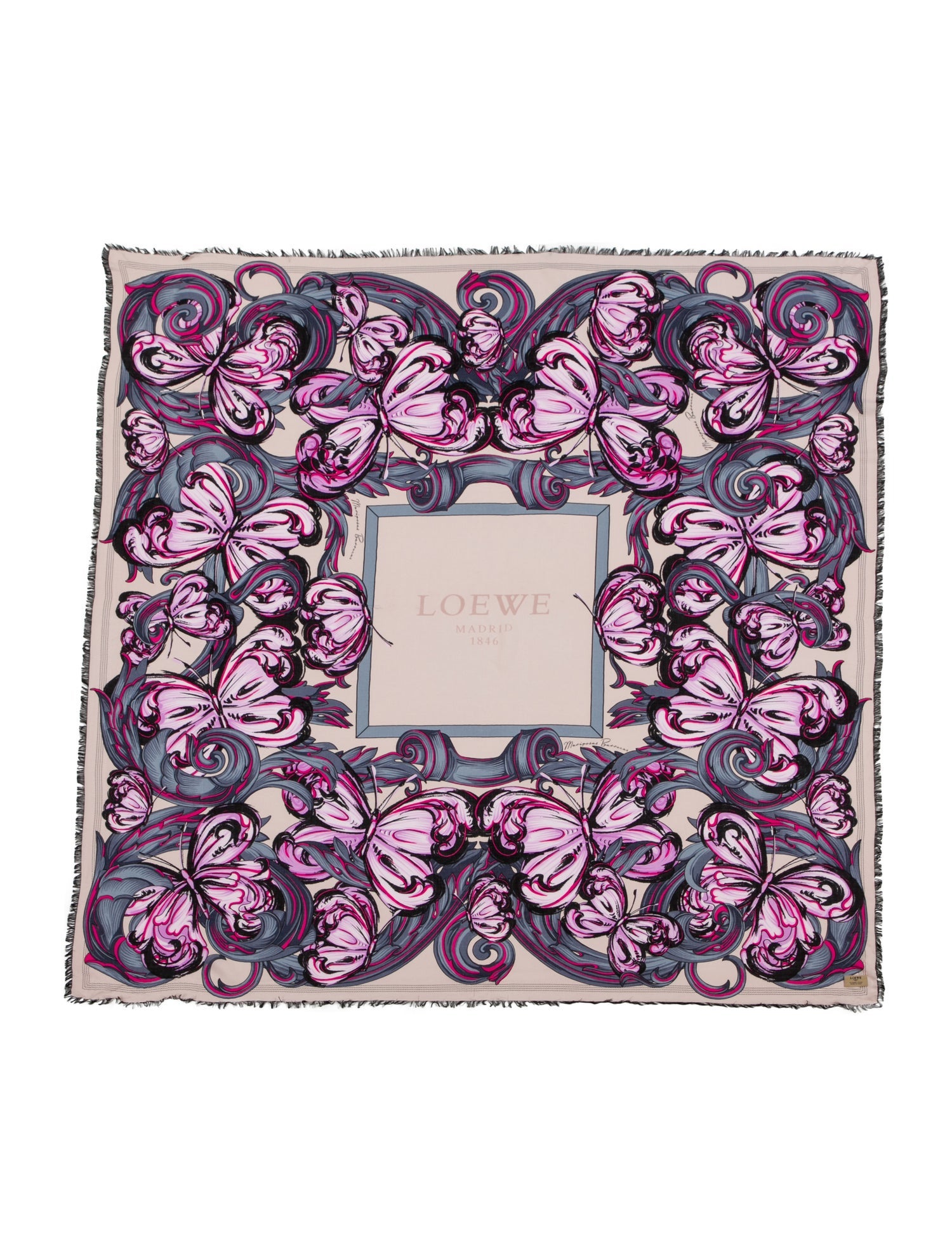 Loewe Mariposas Barrocas Silk Scarf