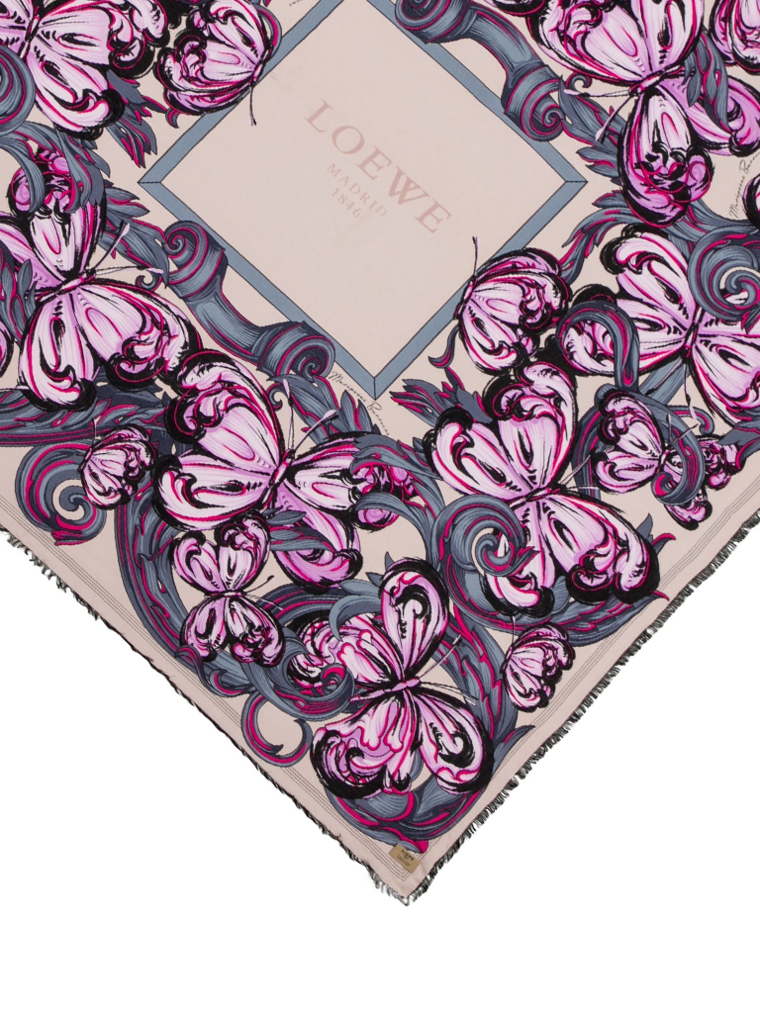 Loewe Mariposas Barrocas Silk Scarf