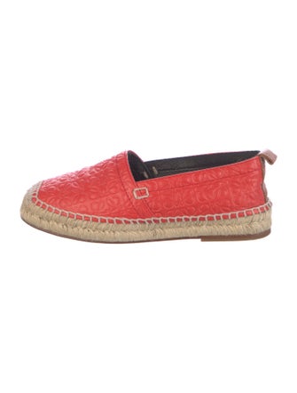 Loewe Signature Logo Leather Espadrilles