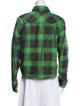 Loewe Plaid Print Long Sleeve Button-Up Top