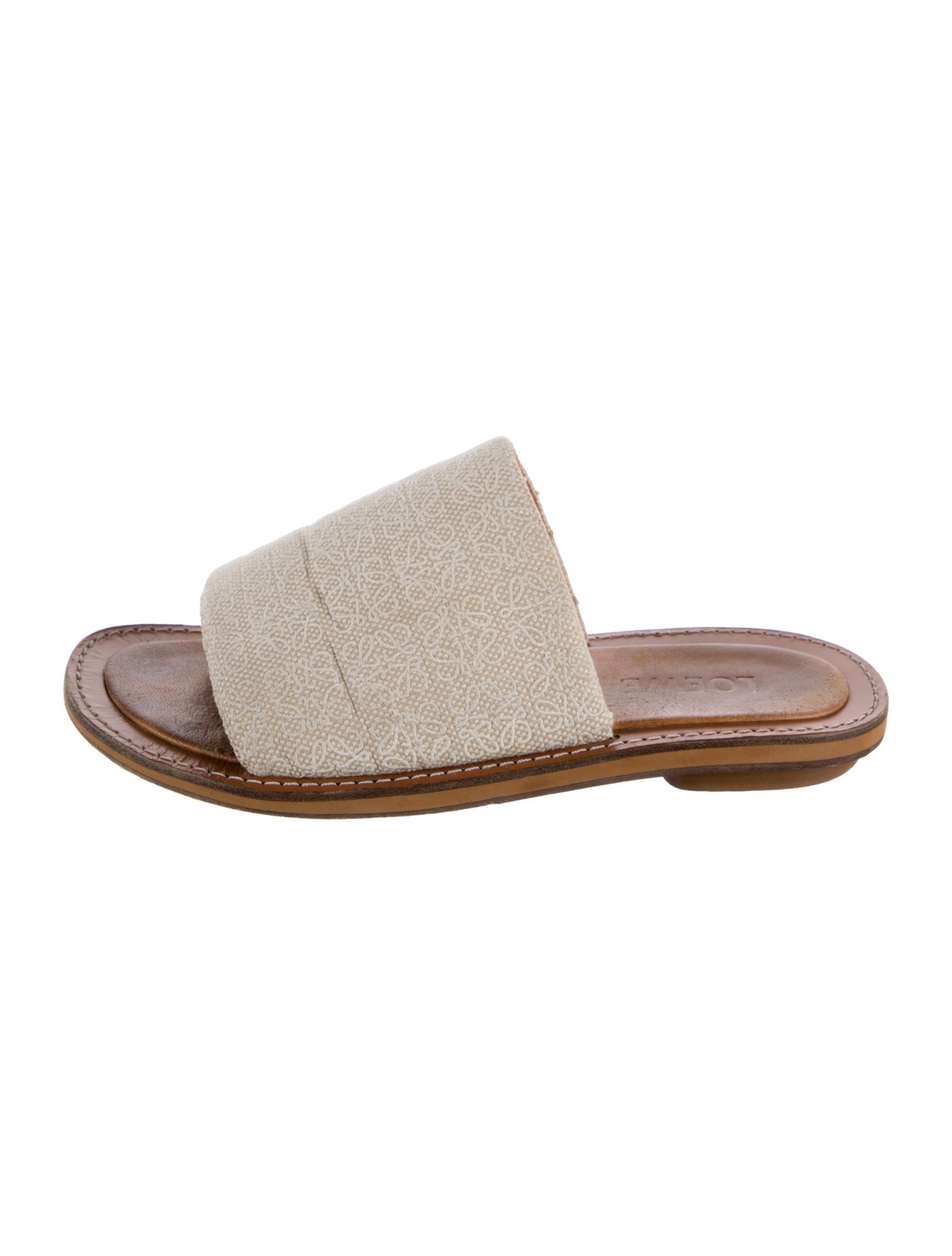Loewe Embroidered Accent Slides