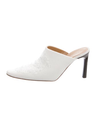 Loewe Denim Distressed Accents Mules