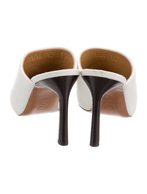 Loewe Denim Distressed Accents Mules