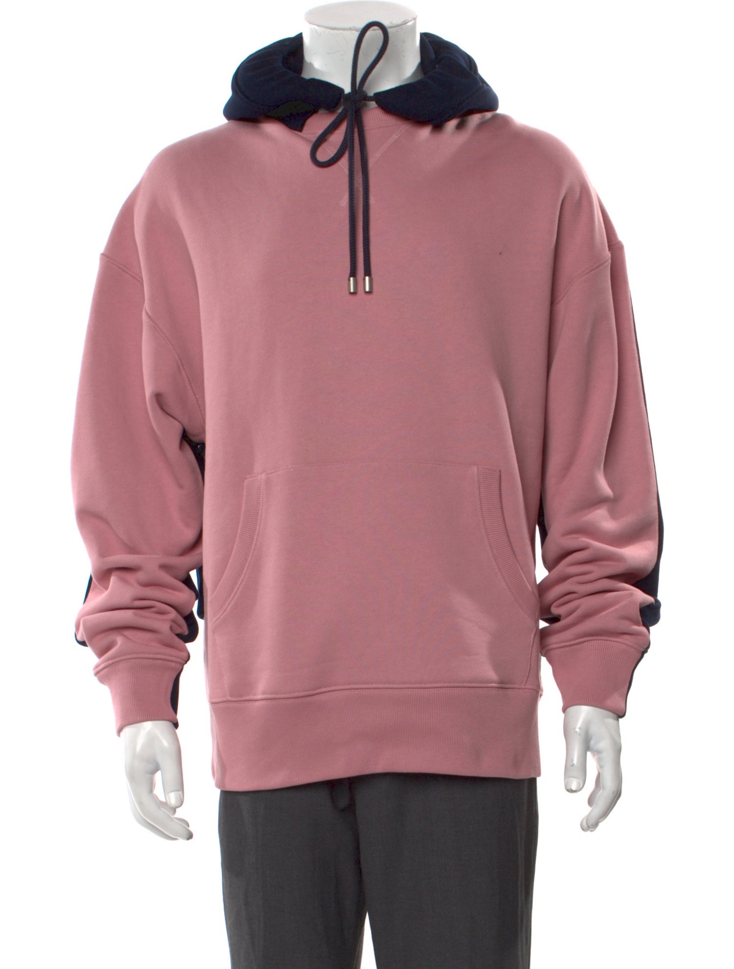 Loewe Colorblock Pattern Crew Neck Hoodie