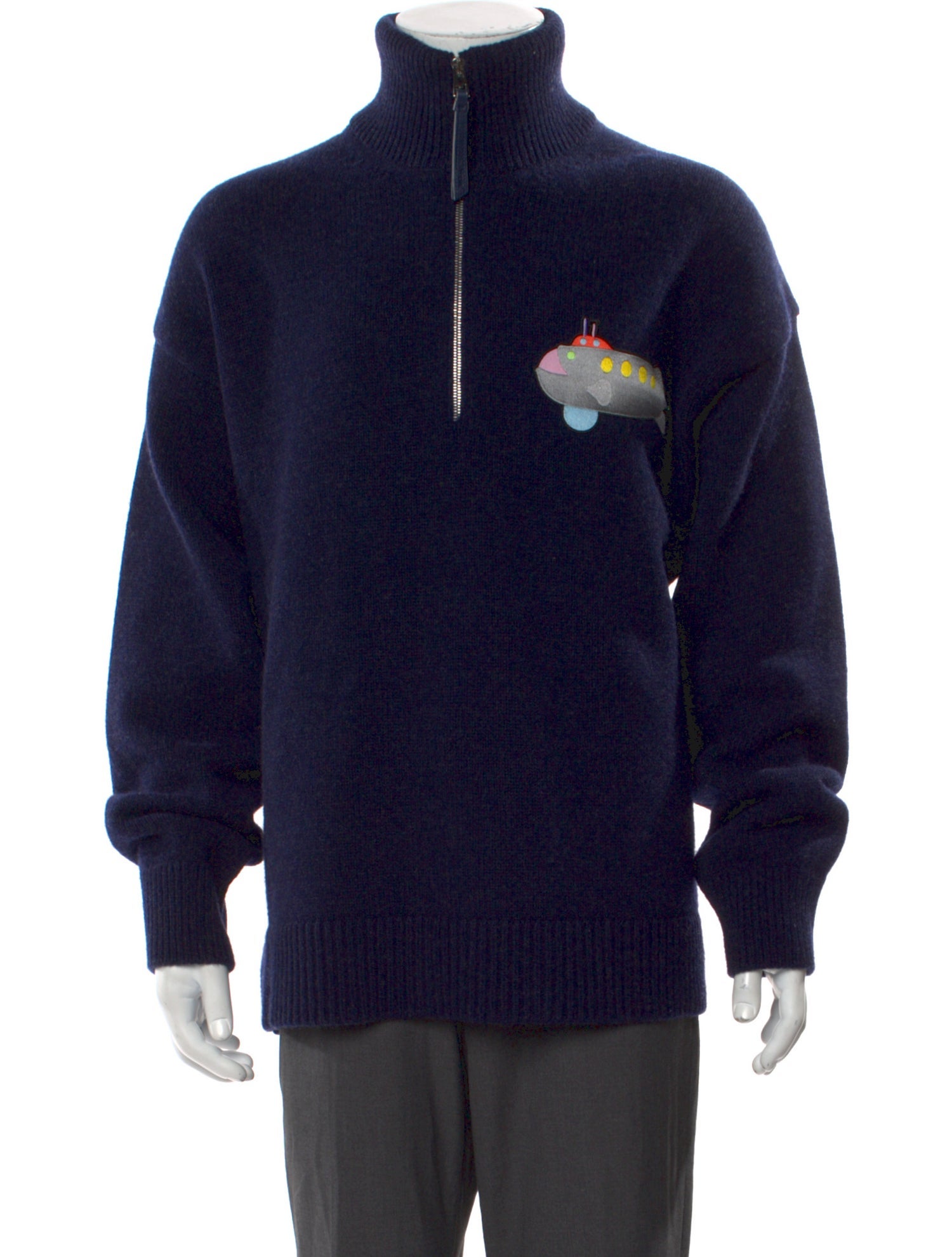 Loewe Wool Graphic Print Cardigan