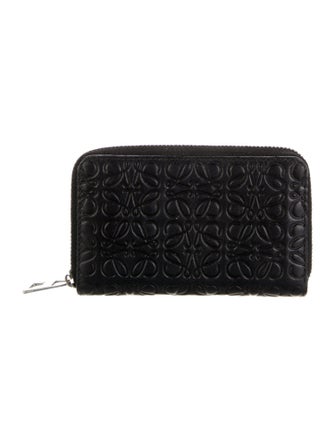 Loewe Logo Card Case Leather Wallet