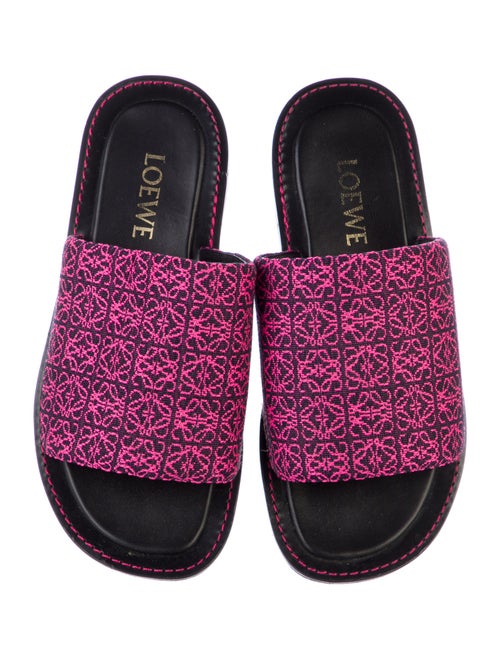 Loewe Printed Embroidered Accent Slides