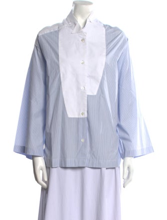 Loewe Striped Long Sleeve Button-Up Top