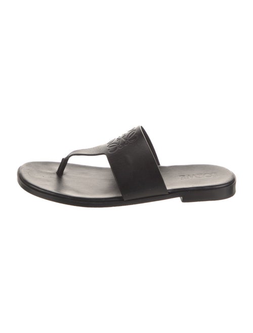 Loewe Anagram Leather Slides