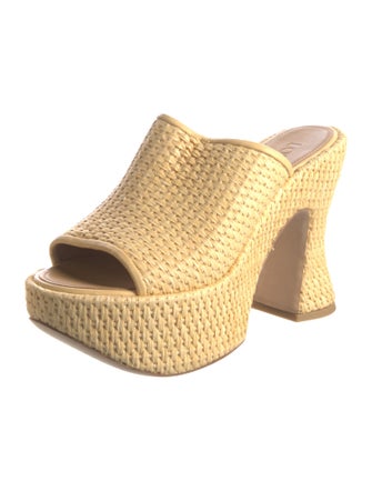 Loewe Raffia Mules