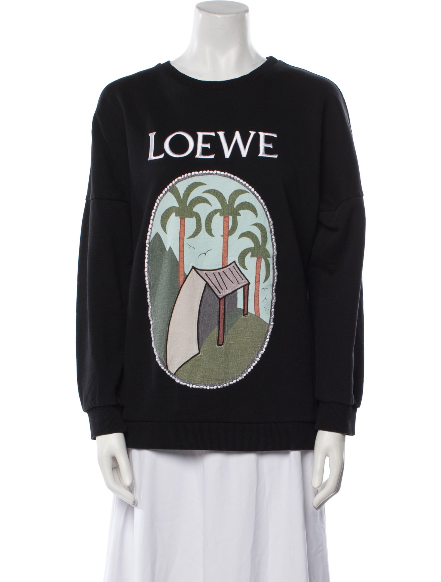 Loewe Graphic Print Crew Neck Sweatshirt