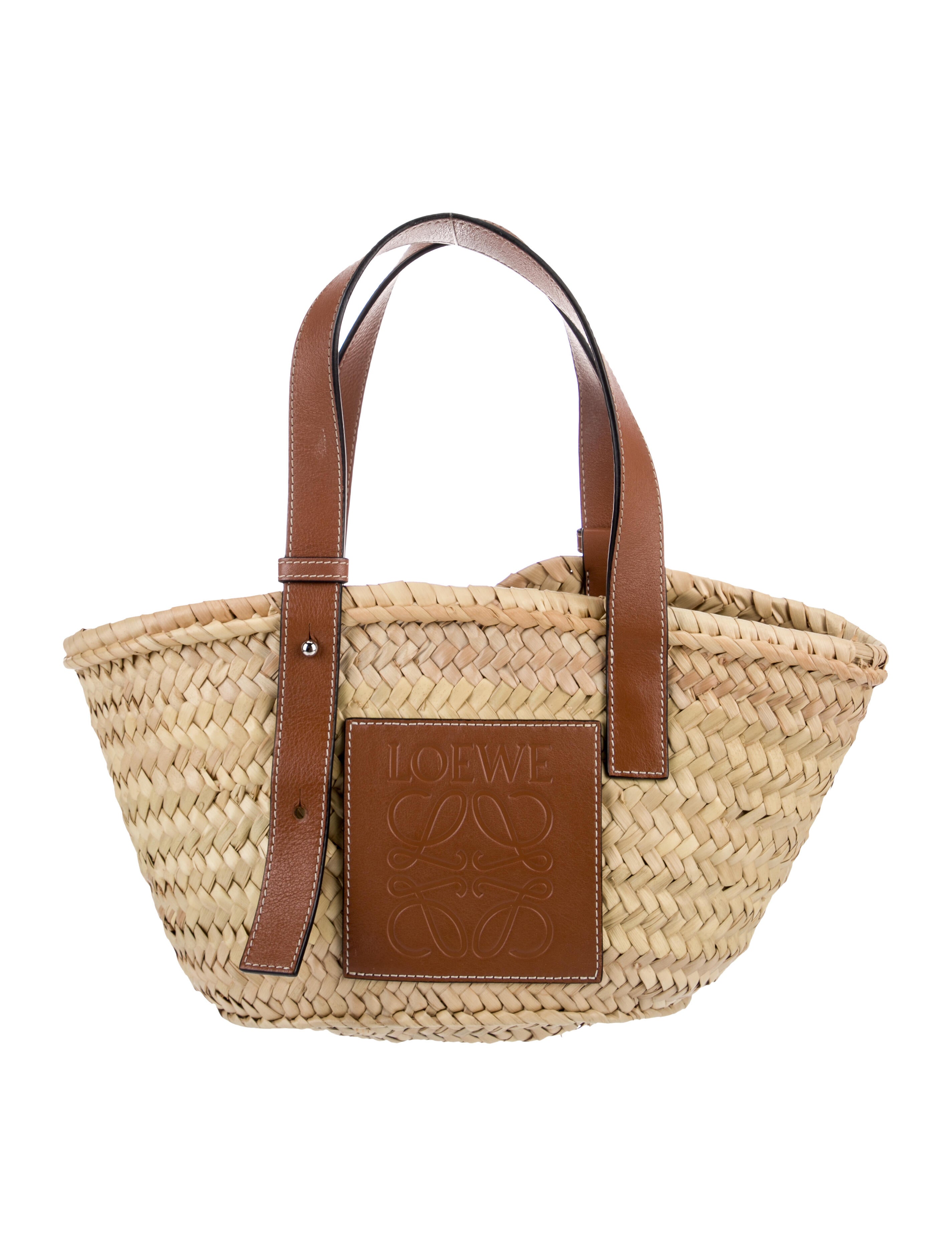 Loewe Raffia Basket Small