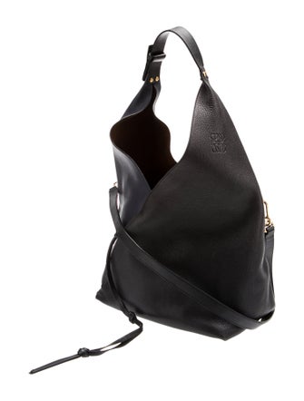 Loewe Leather Ferragamo slouchy suede hobo bag Small
