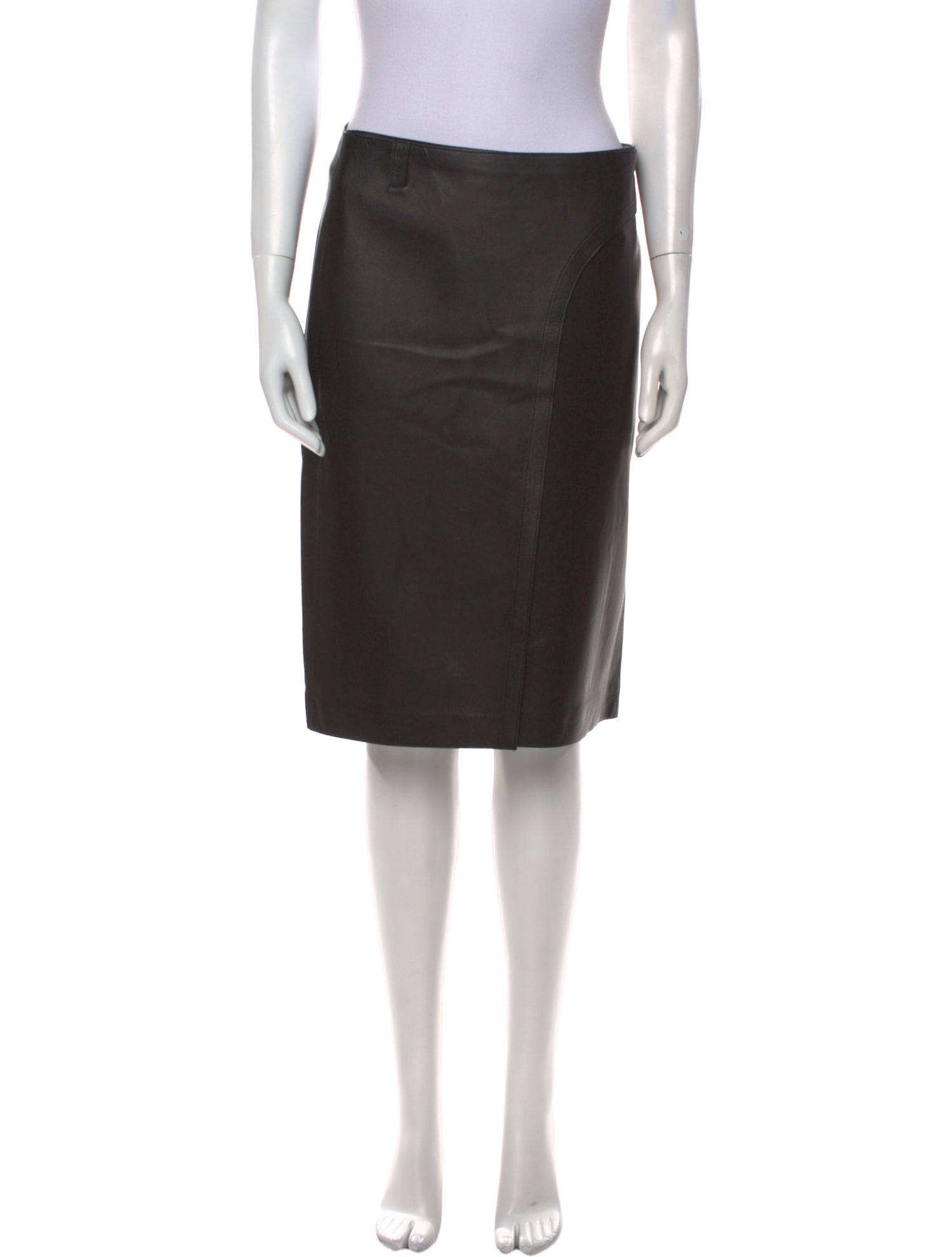 Loewe Leather Knee-Length Skirt