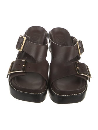 Loewe Leather Slides