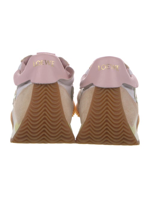Loewe Suede Colorblock Pattern Sneakers