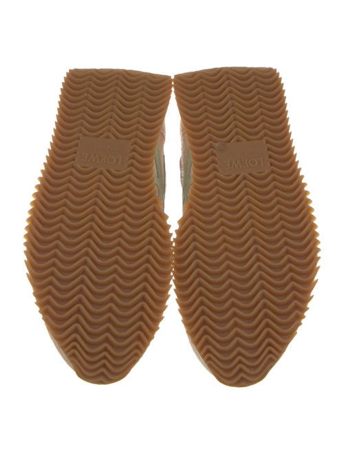 Loewe Suede Colorblock Pattern Sneakers