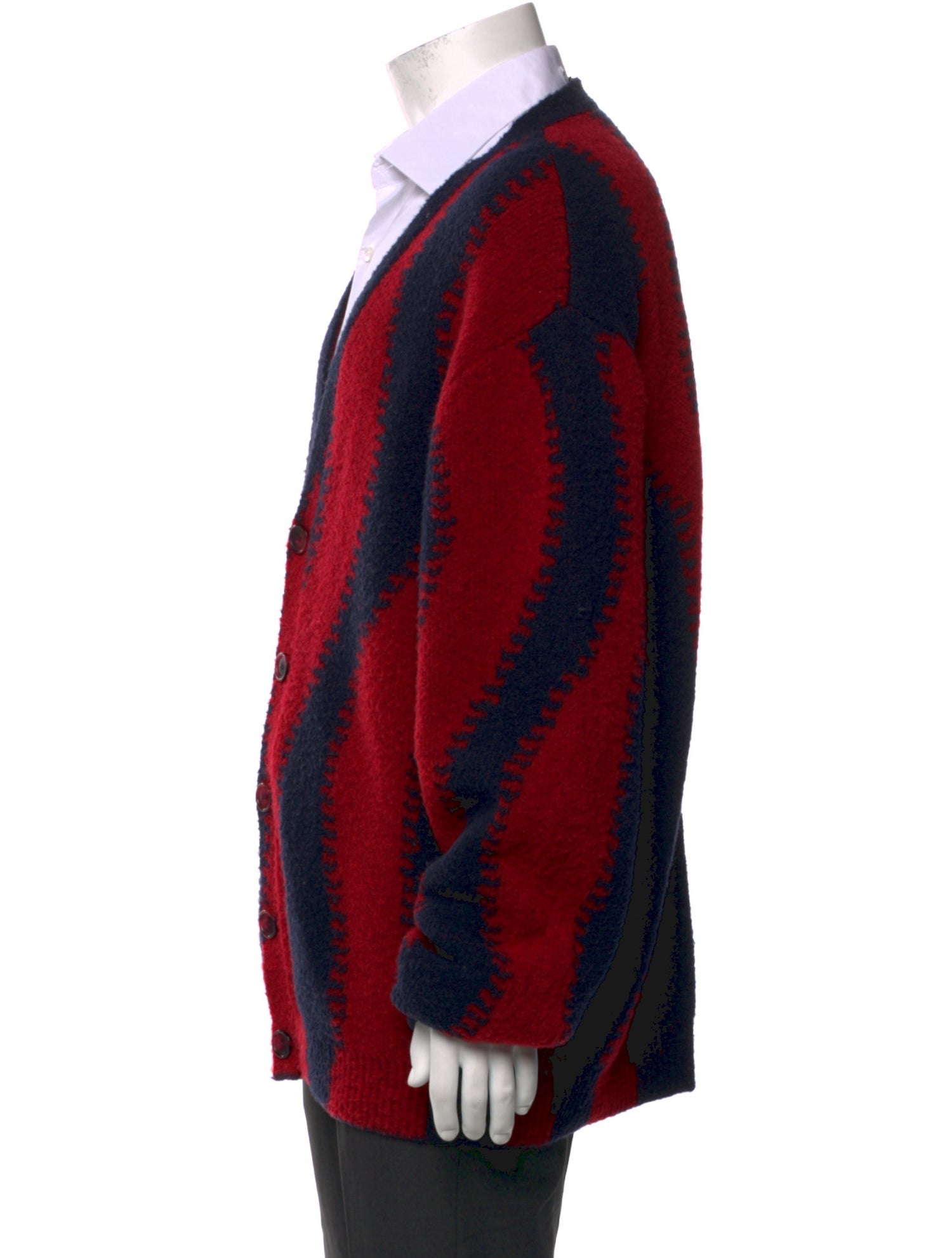 Loewe Colorblock Pattern V-Neck Cardigan