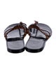 Loewe Signature Logo Leather Slides