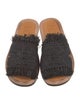 Loewe Raffia Embroidered Accent Slides