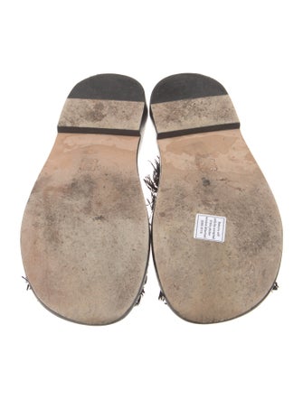 Loewe Raffia Embroidered Accent Slides