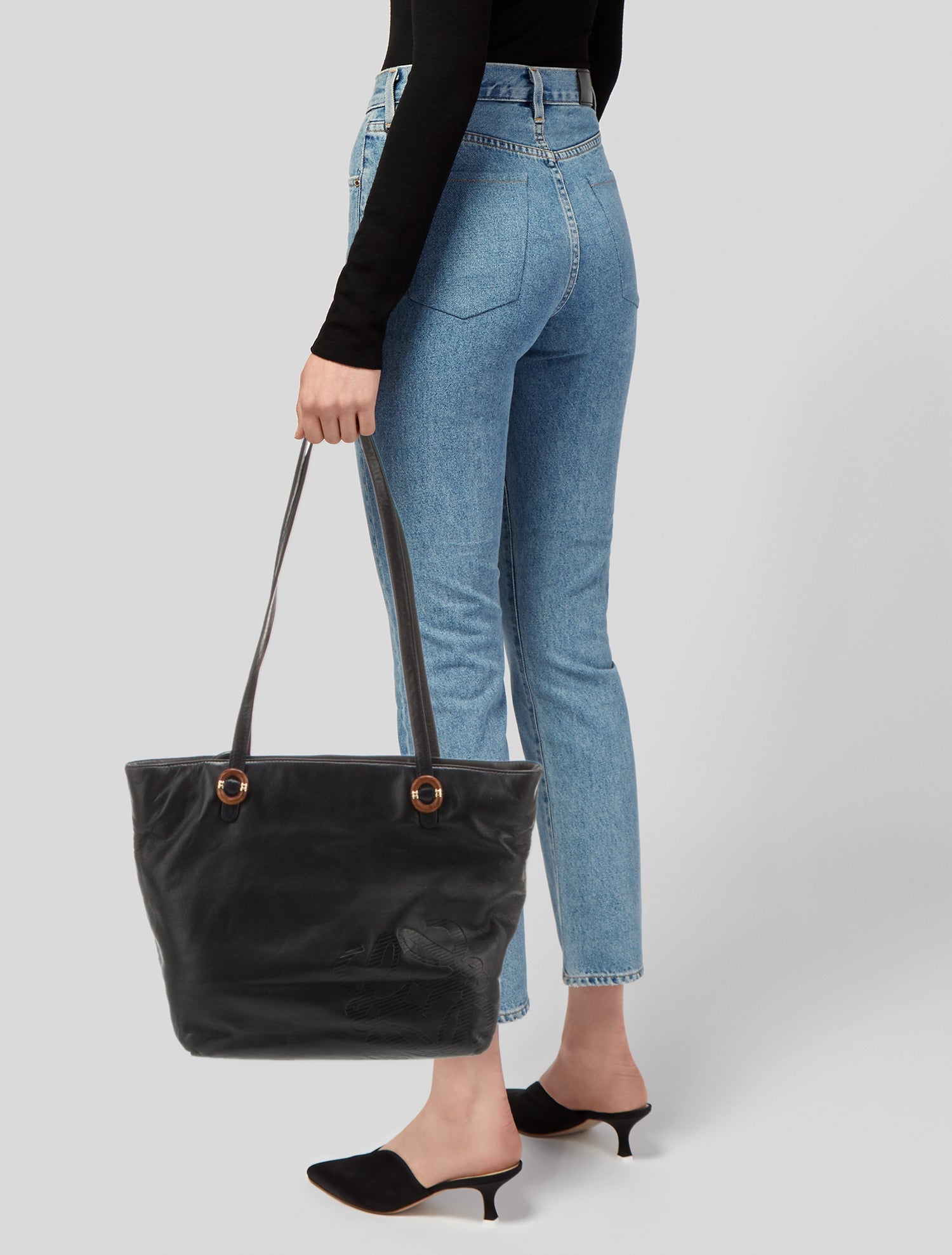 Loewe Leather Top Handle Bag